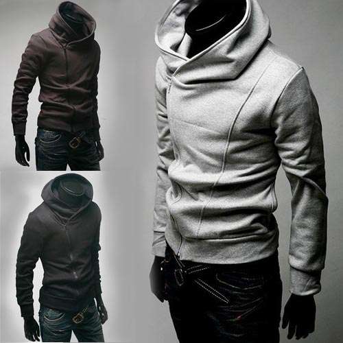 zipper cap hoodie
